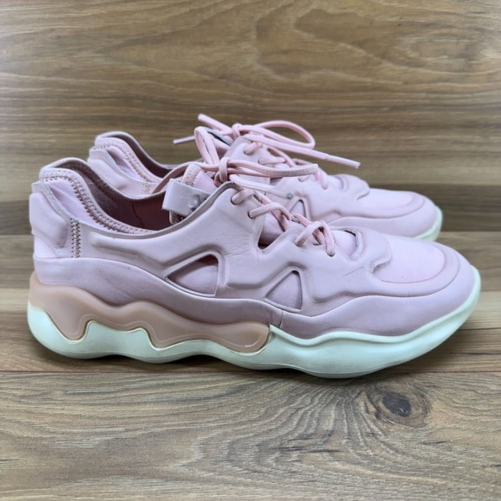 ECCO Womens Size 9 9.5 EU 40 Elo‎ Pink Lace Up Comfort Sneakers